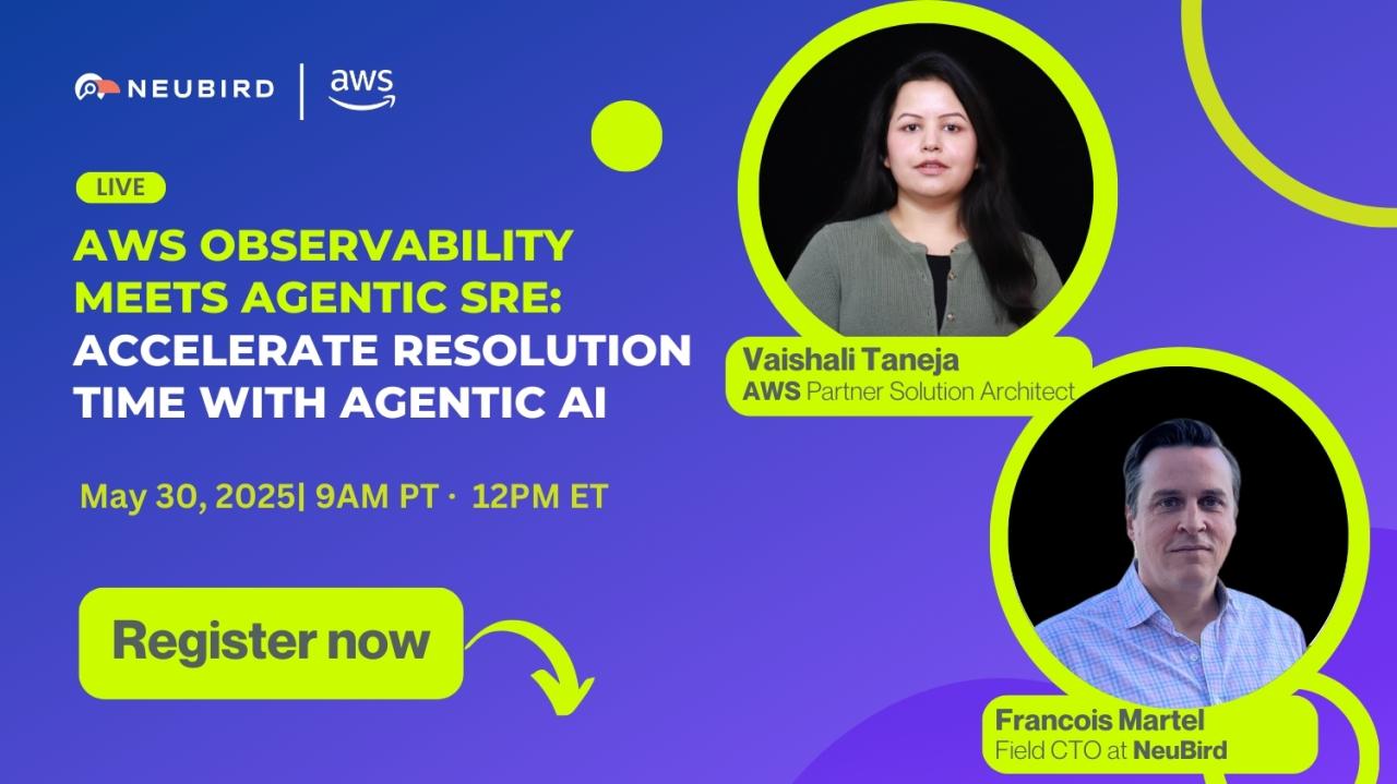 LinkedIn Live Webinar: AWS Observability Meets Agentic SRE: Accelerate Resolution with Agentic AI